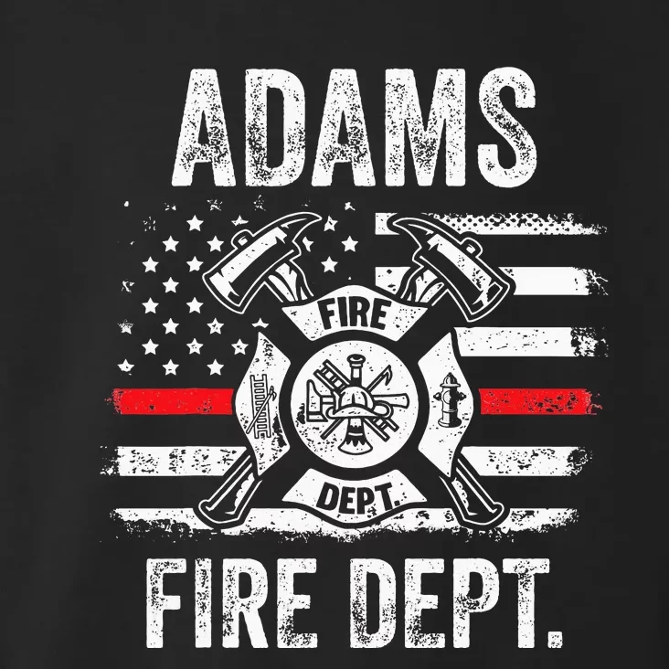 Adams Massachusetts Fire Department Thin Red Line Fireman Toddler Hoodie