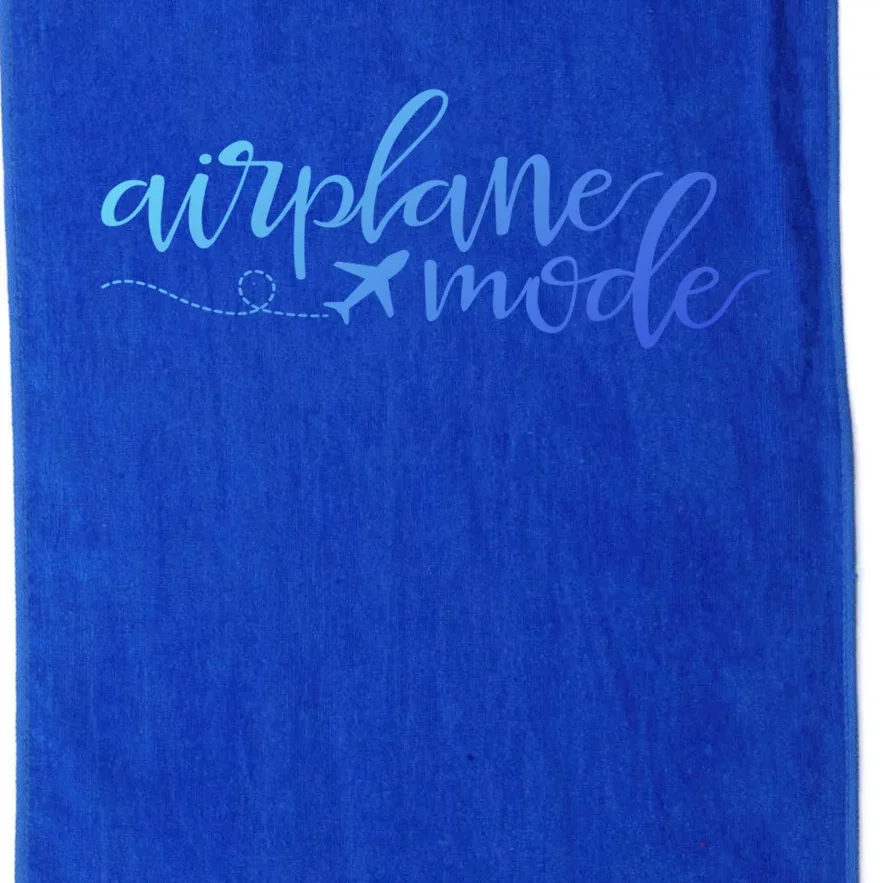 Airplane Mode Funny Vacation Travel Adventure Matching Gift Platinum Collection Golf Towel