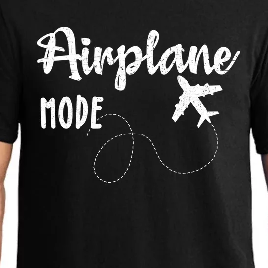 Airplane Mode Funny World Traveler Hiking Camping Holiday Meaningful Gift Pajama Set