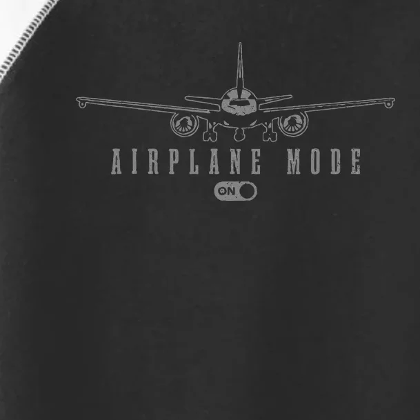 Airplane Mode Funny Pilot Aviation Toddler Fine Jersey T-Shirt