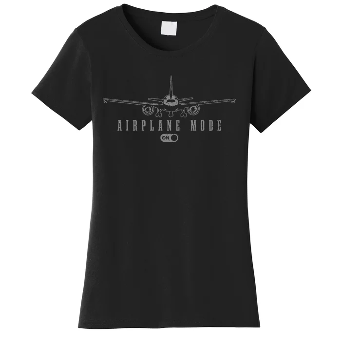 Airplane Mode Funny Pilot Aviation Women's T-Shirt