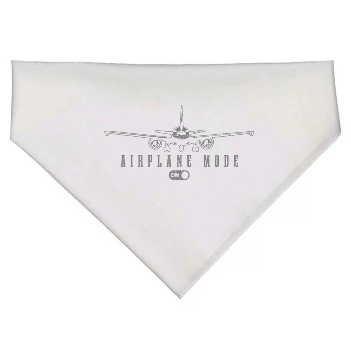 Airplane Mode Funny Pilot Aviation USA-Made Doggie Bandana