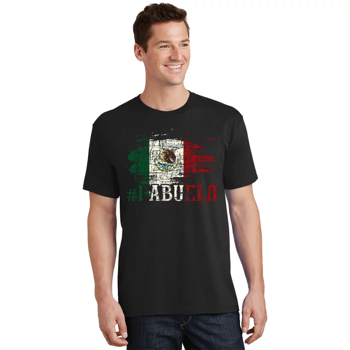 Abuelo Mexican Flag Grandfather Grandad Fathers Day Dad T-Shirt