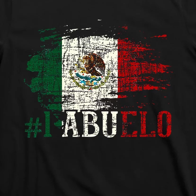 Abuelo Mexican Flag Grandfather Grandad Fathers Day Dad T-Shirt