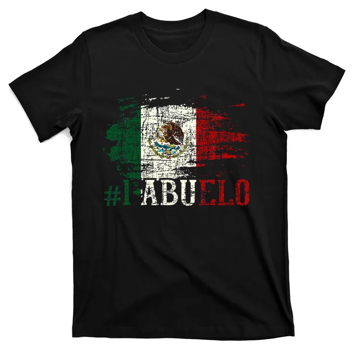 Abuelo Mexican Flag Grandfather Grandad Fathers Day Dad T-Shirt