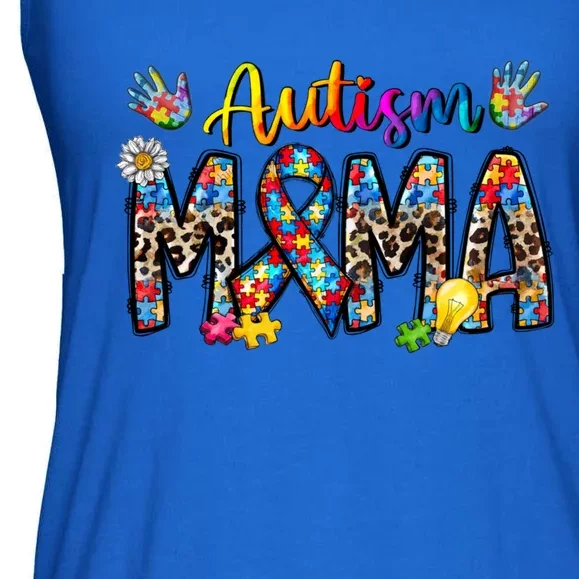 Autism Mama Funny Gift Ladies Essential Flowy Tank