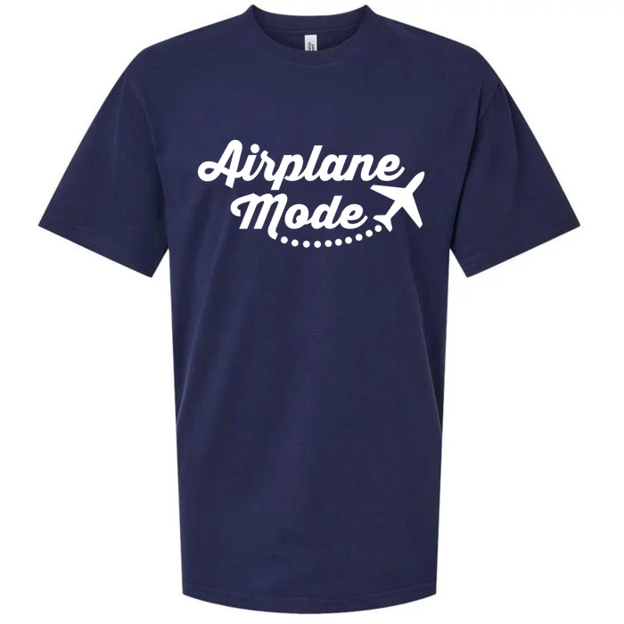 Airplane Mode For Adventurer Wanderlust Backpacker Funny Gift Sueded Cloud Jersey T-Shirt