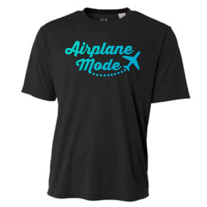 Airplane Mode For Adventurer Wanderlust Backpacker Funny Gift Cooling Performance Crew T-Shirt