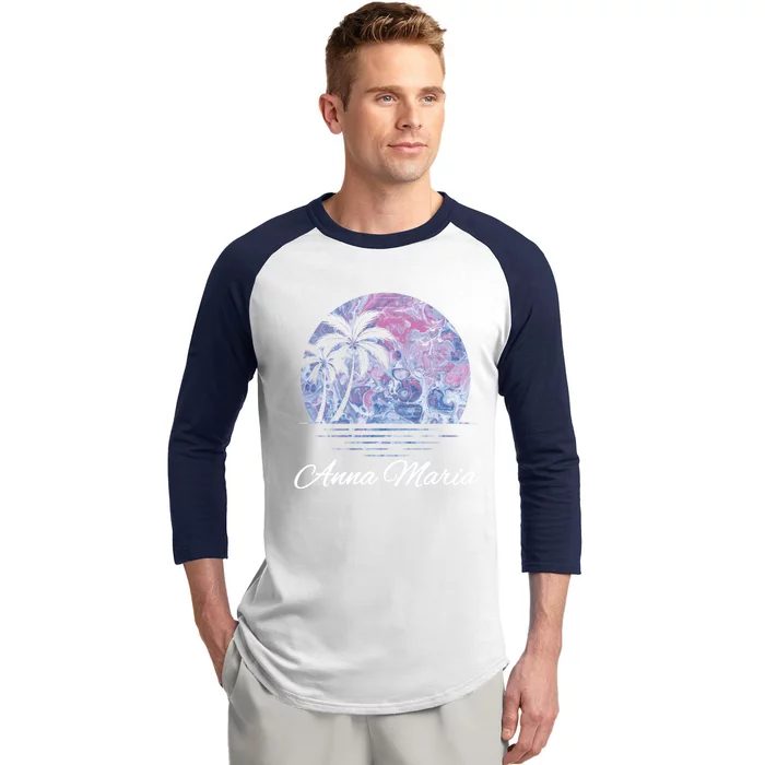 Anna Maria Florida Vacation Beach Island Family Group Gift Baseball Sleeve Shirt