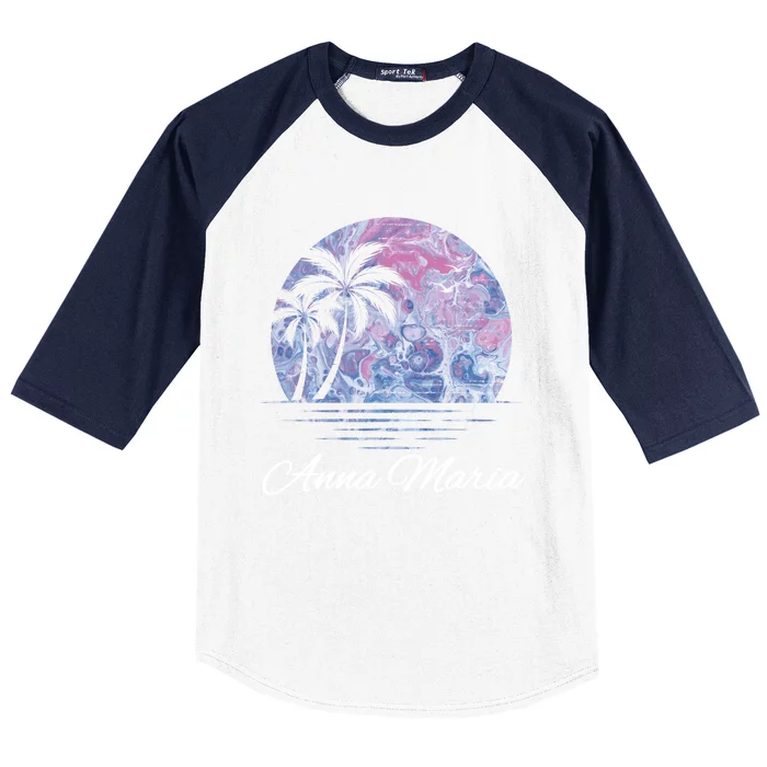 Anna Maria Florida Vacation Beach Island Family Group Gift Baseball Sleeve Shirt