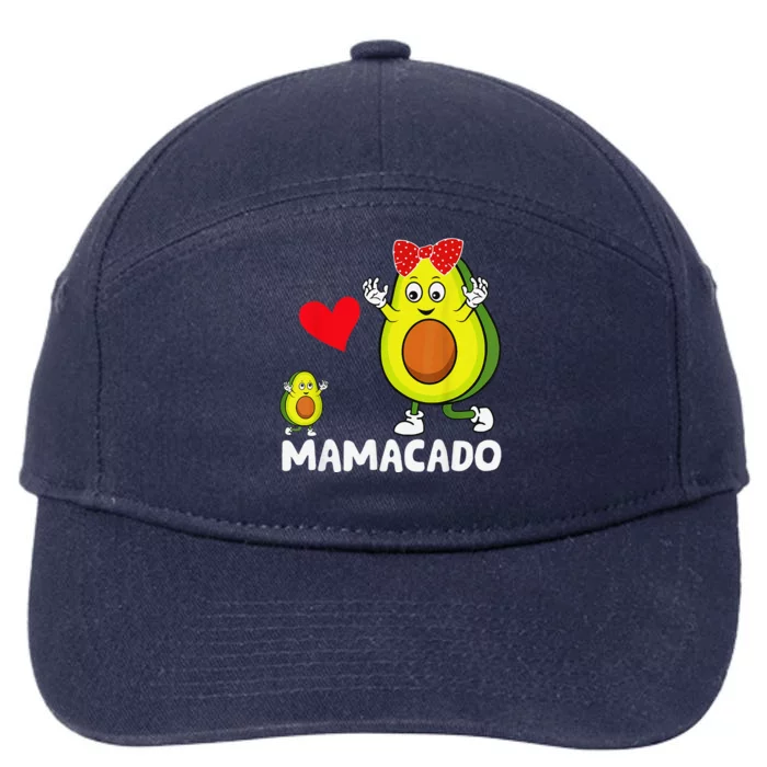 Avocado Mama Funny Avocado Mom Mamacado Mothers Day Women 7-Panel Snapback Hat