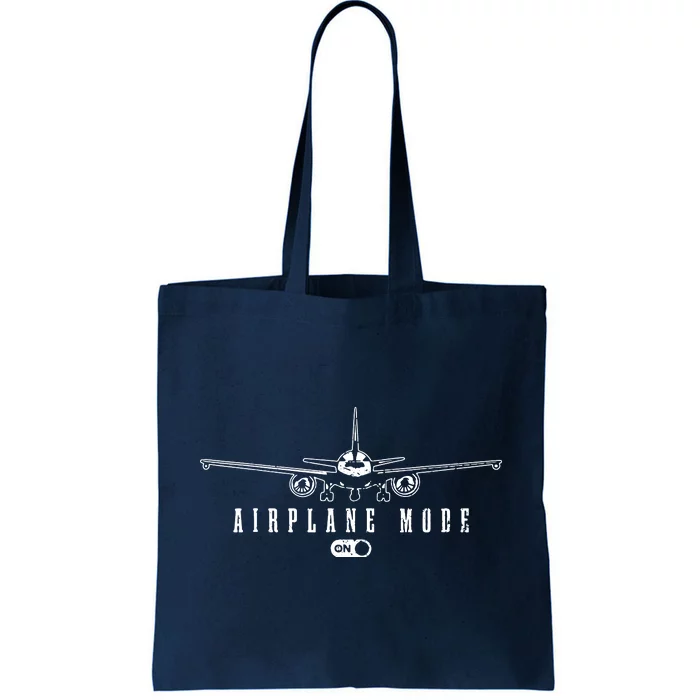 Airplane Mode Funny Pilot Aviation Tote Bag