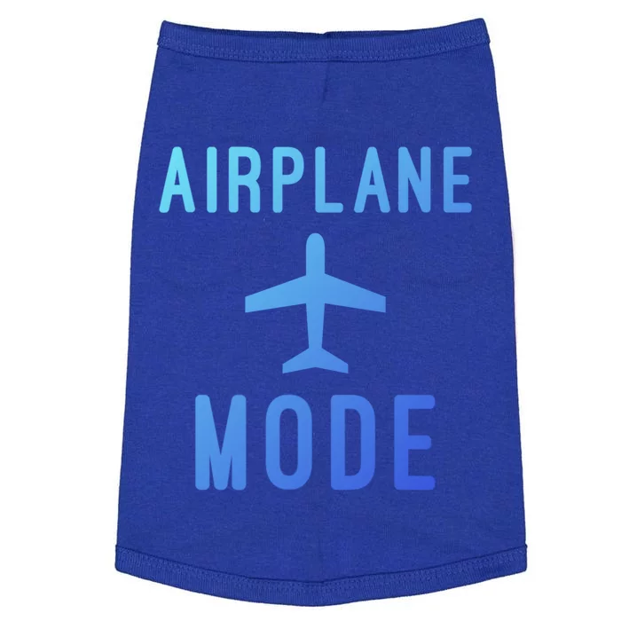 Airplane Mode Funny Vacation Airport Traveling Airplane Mode Gift Doggie Tank