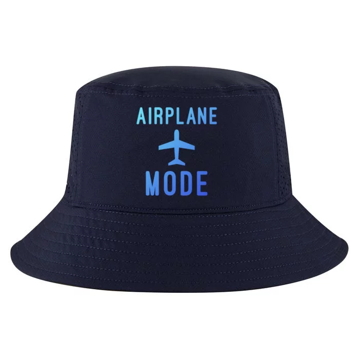 Airplane Mode Funny Vacation Airport Traveling Airplane Mode Gift Cool Comfort Performance Bucket Hat