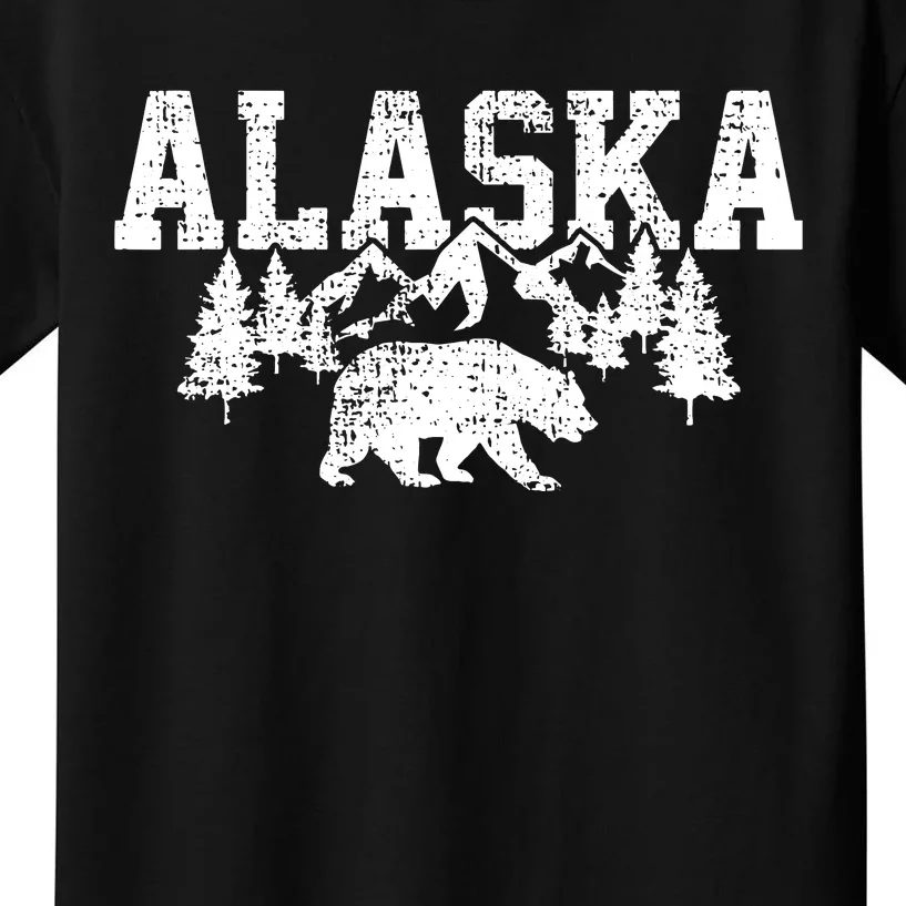 Alaska Mountains Forest Hunting Usa Kids T-Shirt