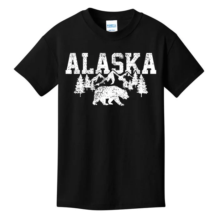 Alaska Mountains Forest Hunting Usa Kids T-Shirt