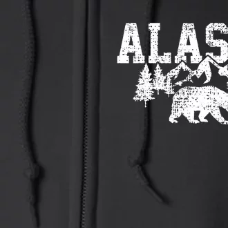 Alaska Mountains Forest Hunting Usa Full Zip Hoodie