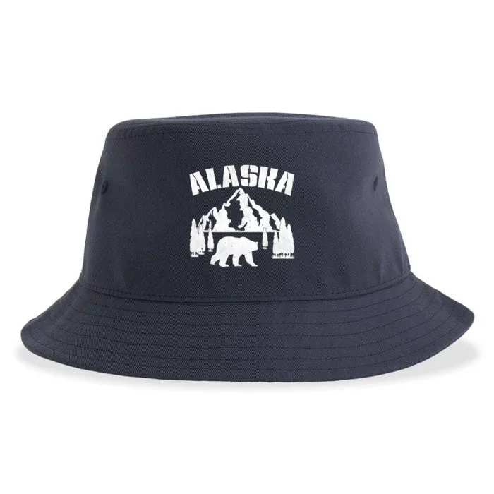 Alaska Mountains Forest Hunting Usa Sustainable Bucket Hat