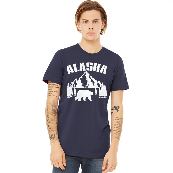 Alaska Mountains Forest Hunting Usa Premium T-Shirt