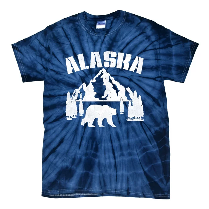 Alaska Mountains Forest Hunting Usa Tie-Dye T-Shirt