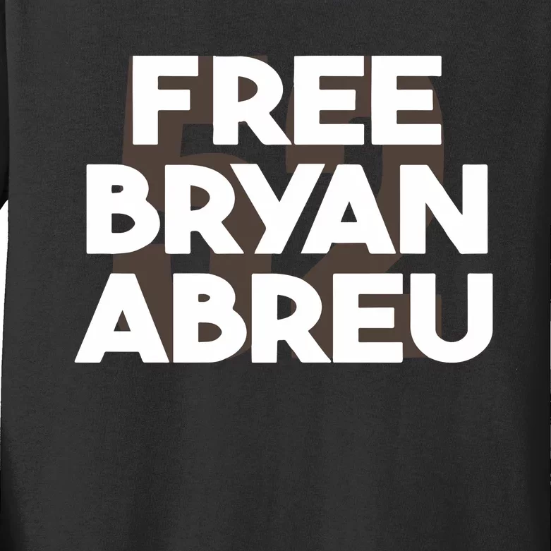 Apollo Media Free Bryan Abreu Kids Long Sleeve Shirt