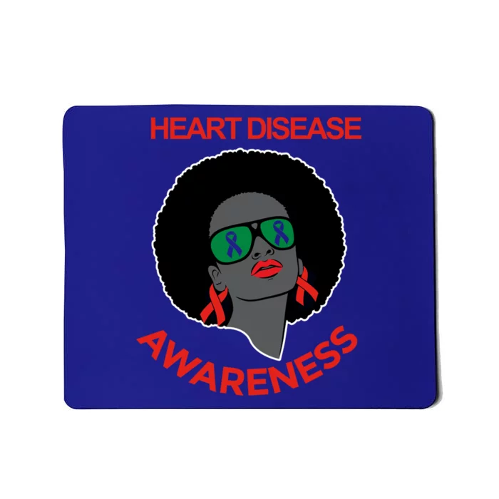 Awareness Month Funny Gift Black Heart Disease Awareness Gift Mousepad