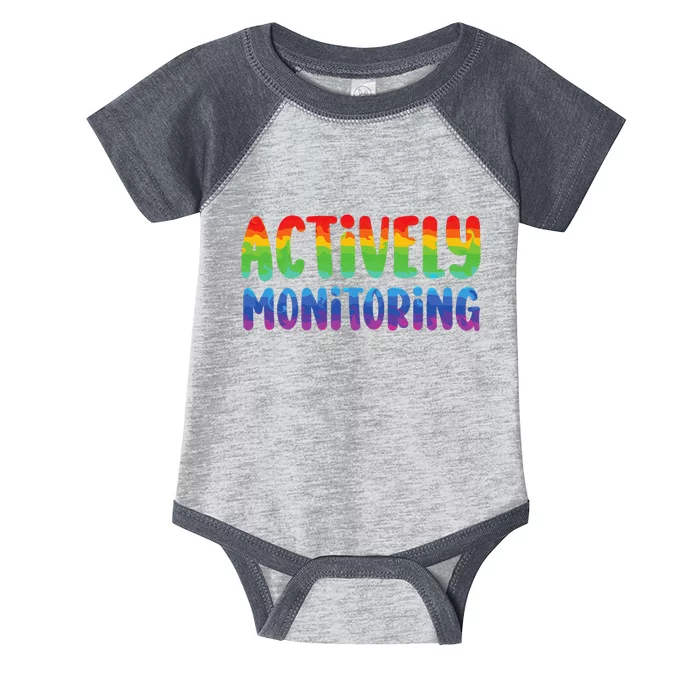 Actively Monitoring Fun Teacher Test Day Infant Baby Jersey Bodysuit