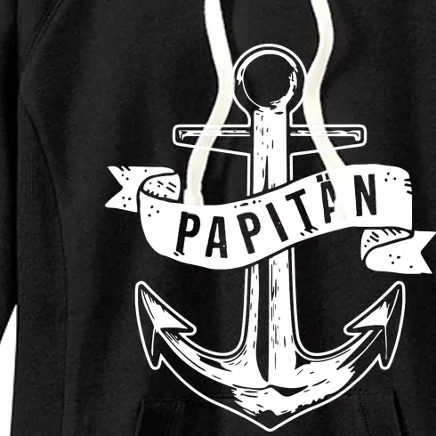 Anchor Motif Fathers Day Women's Fleece Hoodie