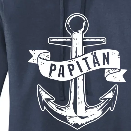 Anchor Motif Fathers Day Women's Pullover Hoodie