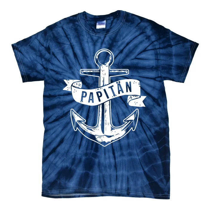 Anchor Motif Fathers Day Tie-Dye T-Shirt