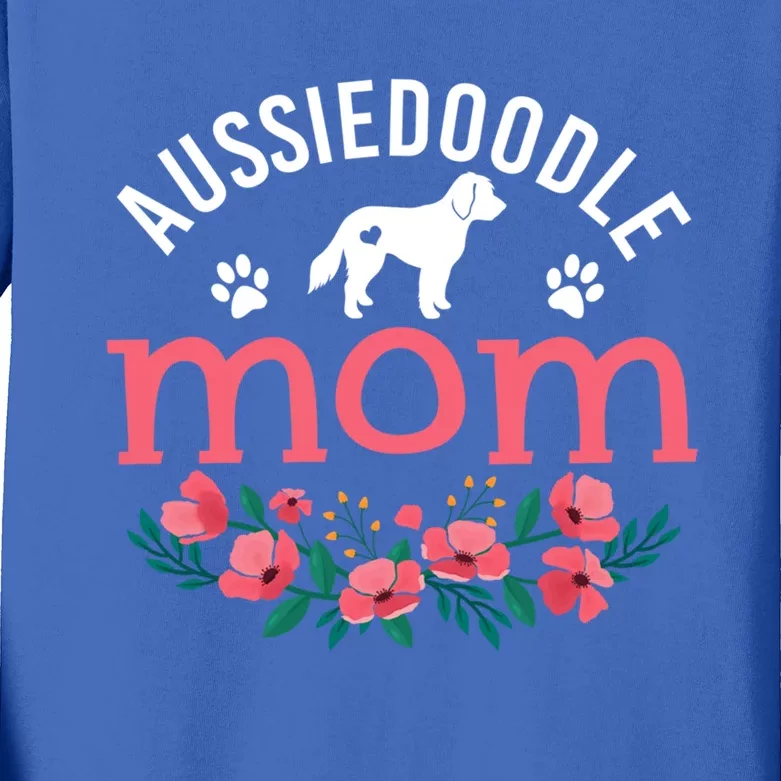 Aussiedoodle Mom Funny Gift Cute Dog Lover Owner Christmas Gift Kids Long Sleeve Shirt