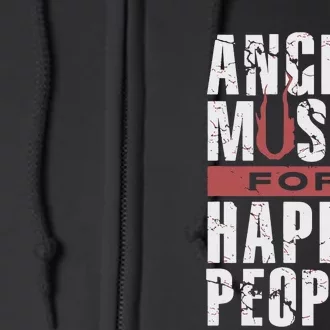 Angry Music For Happy People Full Zip Hoodie