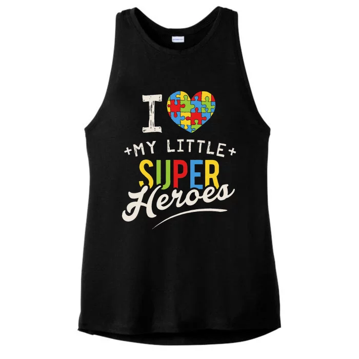 Autism Month For Special Education Ed Teachers Ladies Tri-Blend Wicking Tank