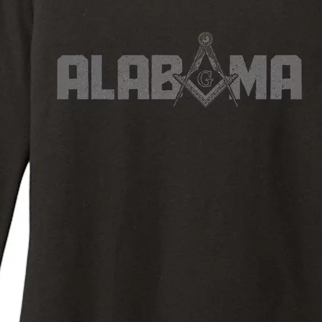 Alabama Mason Freemason Masonic Square & Compass Womens CVC Long Sleeve Shirt