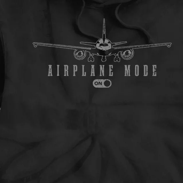 Airplane Mode Funny Pilot Aviation Tie Dye Hoodie