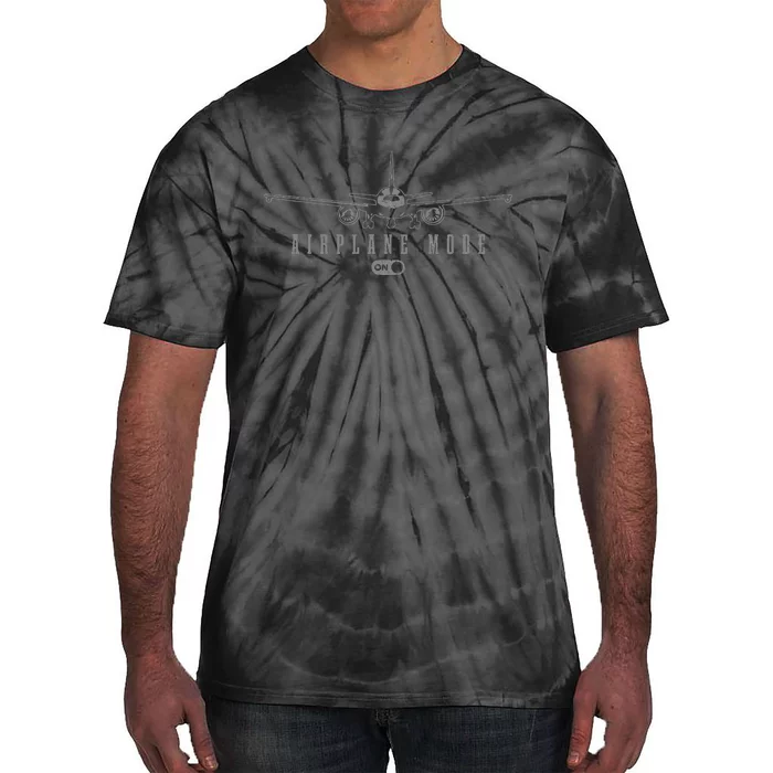 Airplane Mode Funny Pilot Aviation Tie-Dye T-Shirt