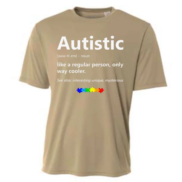 Autistic Meaning Funny Autism Awareness Month Cooling Performance Crew T-Shirt