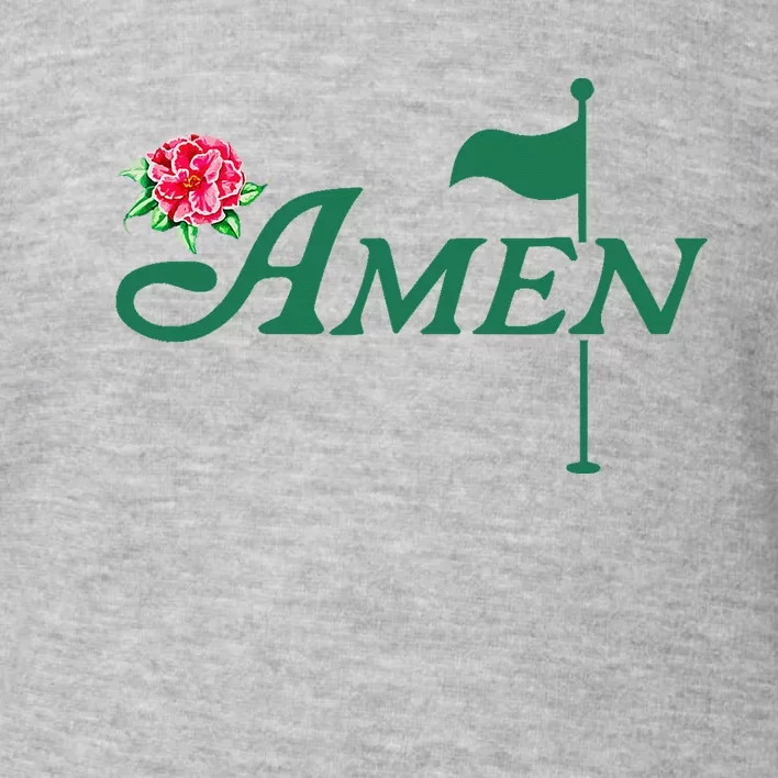 Amen Master Golf Azalea Tournament Pink Golfing Toddler Sweatshirt