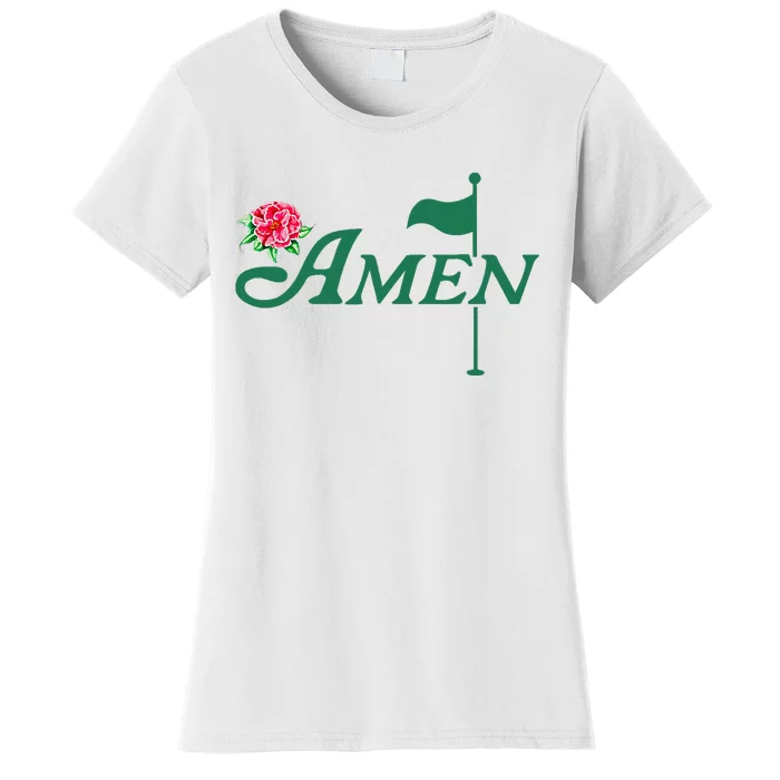 Amen Master Golf Azalea Tournament Pink Golfing Women's T-Shirt