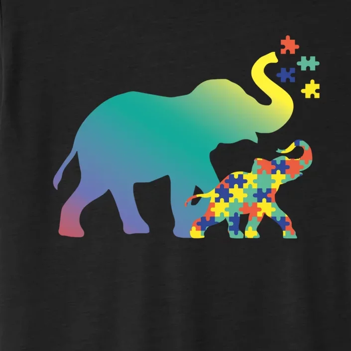 Autism Mom Gift Design Autism Awareness Elephant ChromaSoft Performance T-Shirt