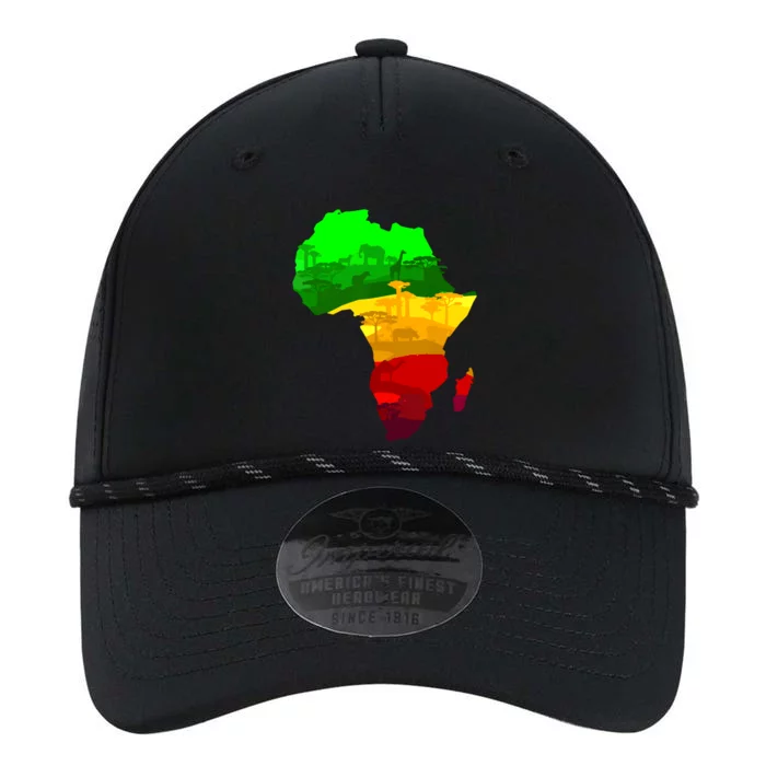 Africa Map Green Yellow Red Proud African Pride Juneteenth Performance The Dyno Cap