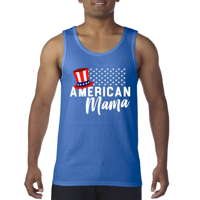 American Mama Gift Mom 4th Of July Gift Tank Top