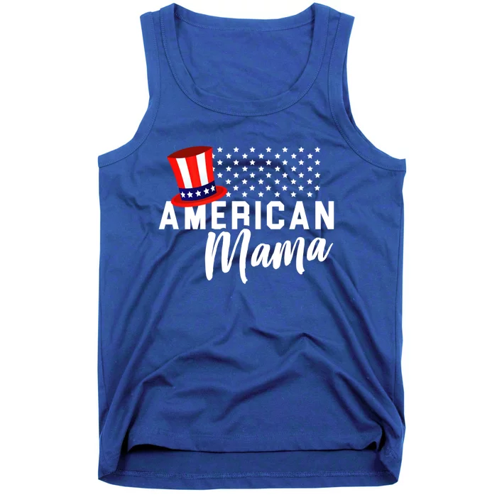 American Mama Gift Mom 4th Of July Gift Tank Top