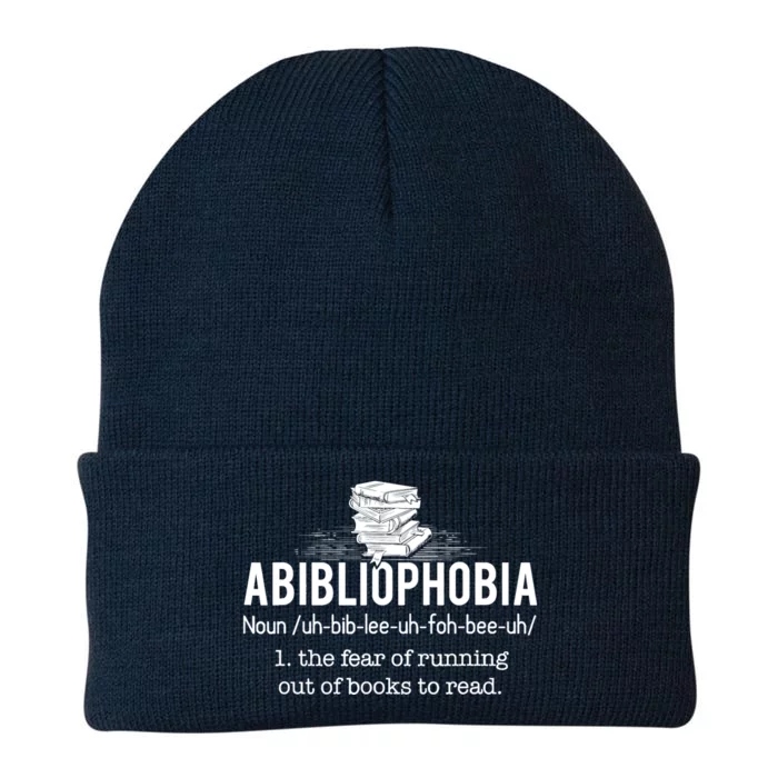 Abibliophobia Meaningful Gift Funny Reading Bookworm Reader Gift Knit Cap Winter Beanie