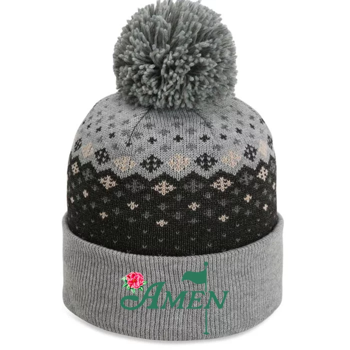 Amen Master Golf Azalea Tournament Pink Golfing Girl Flower The Baniff Cuffed Pom Beanie