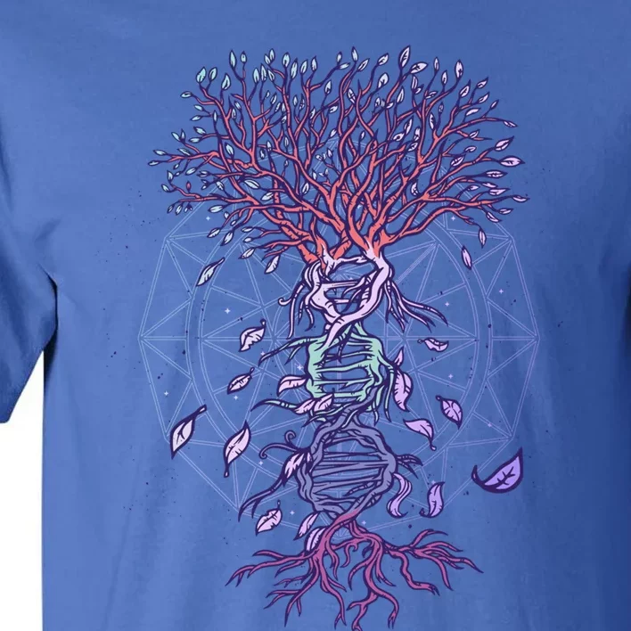 Abstract Madala Geometric Dna Tree Life Gift Esoteric Geometry Gift Tall T-Shirt