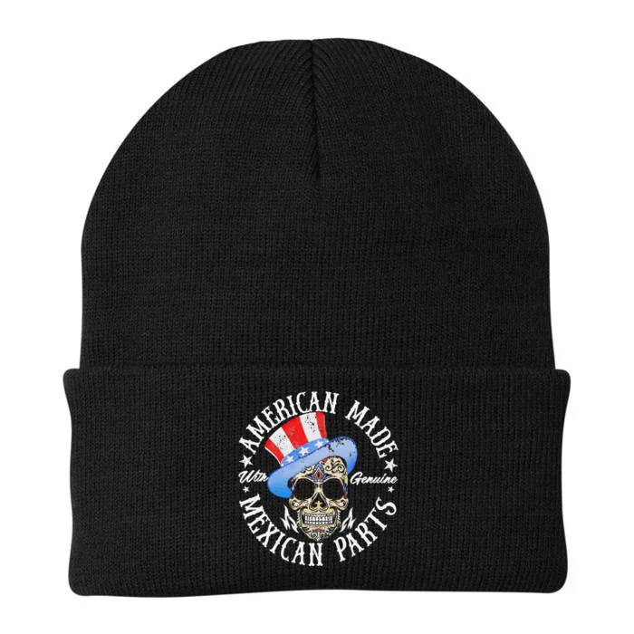 American Made Genuine Mexican Parts Skull Design Knit Cap Winter Beanie