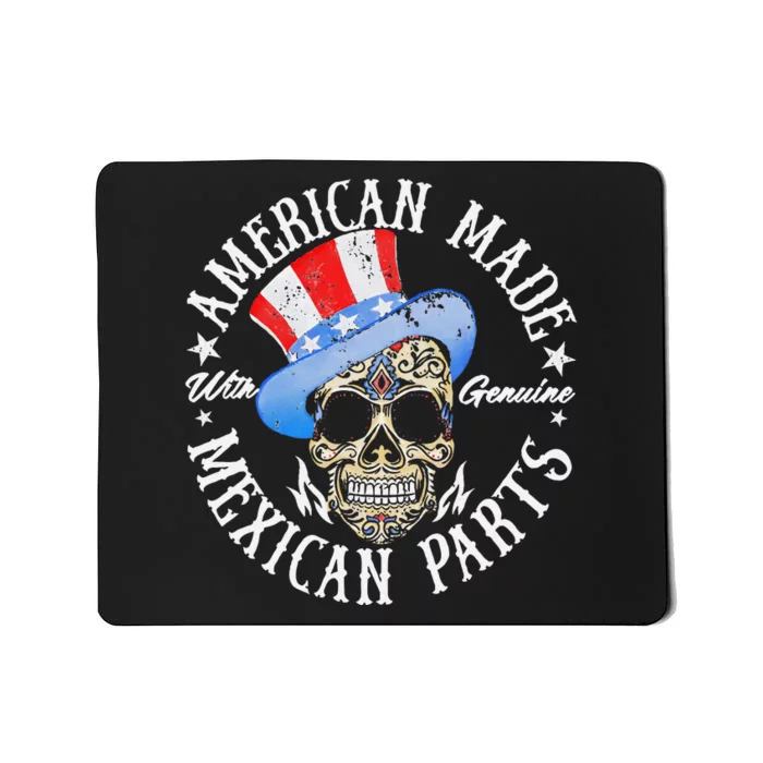 American Made Genuine Mexican Parts Skull Design Mousepad