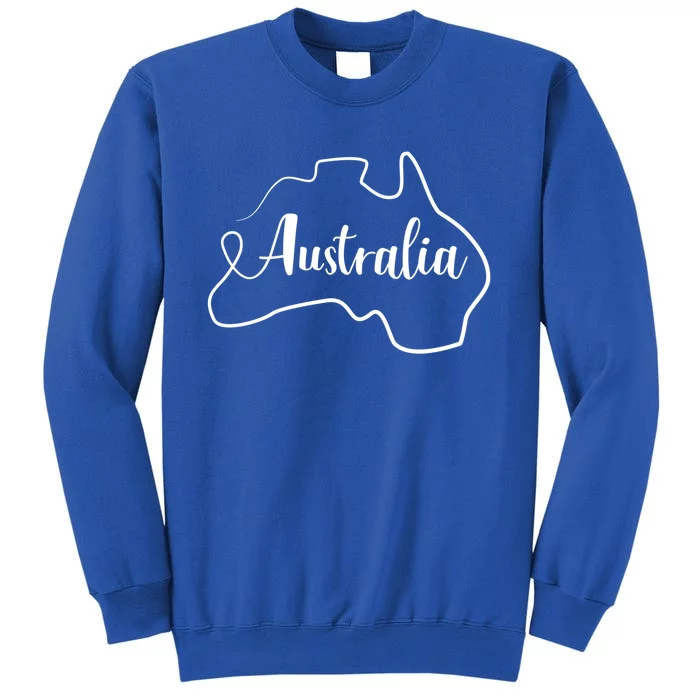 Australia Map Gift Tall Sweatshirt