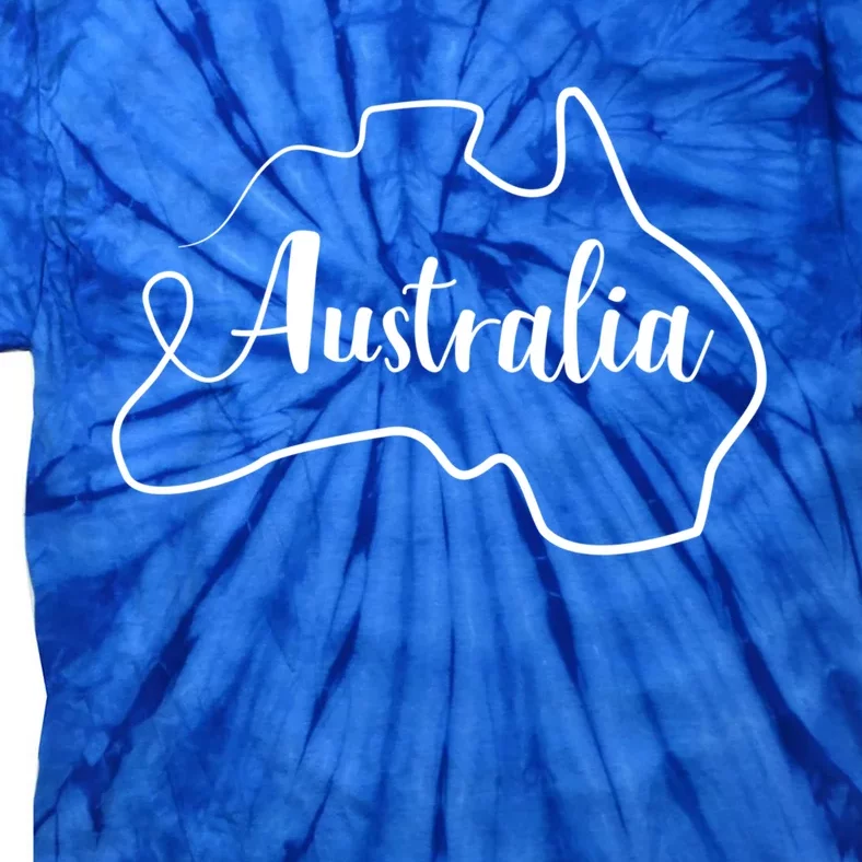 Australia Map Gift Tie-Dye T-Shirt